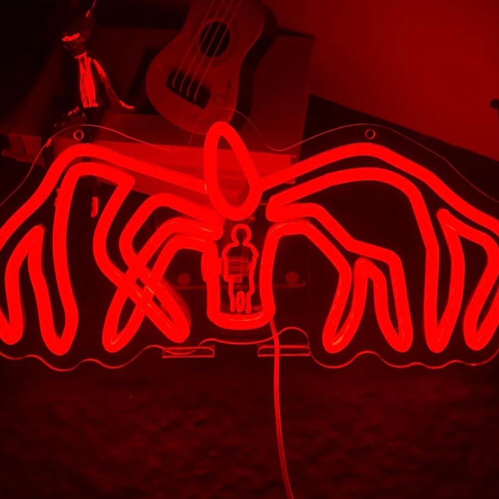 Eleven And The Mind Flayer Neon Sign Night Light Room Wall Decor Netflix Horror